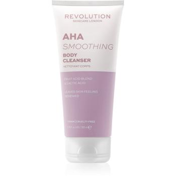 Revolution Skincare Body AHA (Smoothing) tisztító tusoló gél A.H.A.-val (Alpha Hydroxy Acids) 200 ml