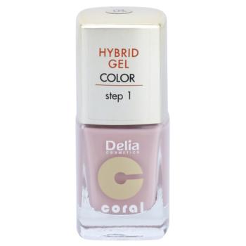 Delia Cosmetics Coral Nail Enamel Hybrid Gel géles körömlakk árnyalat 04 11 ml