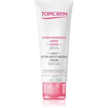 Topicrem UH FACE Light Ultra-Moisturizing Cream könnyű hidratáló krém normál víz normál és kombinált, érzékeny bőrre 40 ml