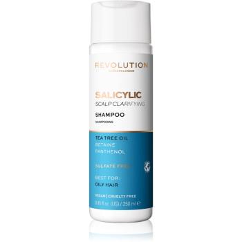 Revolution Haircare Skinification Salicylic tisztító sampon zsíros hajra és fejbőrre 250 ml