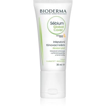 Bioderma Sébium Global Cover intenzíven fedő tonizáló ápolás az arcnak pattanásos bőrre 30 ml