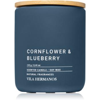 Vila Hermanos Concrete Cornflower & Blueberry illatos gyertya 240 g