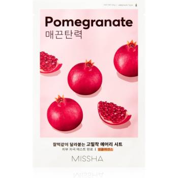 Missha Airy Fit Pomegranate arcmaszk bőrpuhító és frissítő hatással 19 g
