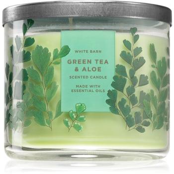 Bath & Body Works Green Tea & Aloe illatos gyertya 411 g