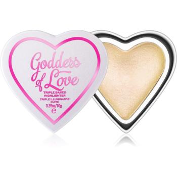 I Heart Revolution Goddess of Love világosító púder árnyalat Golden Goddess 10 g