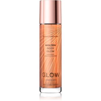 Makeup Revolution Glow Molten folyékony bőrélénkítő arcra és testre árnyalat Bronze 100 ml