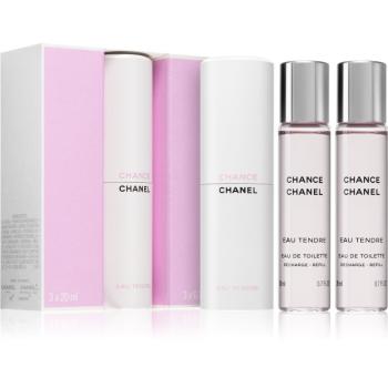 Chanel Chance Eau Tendre Eau de Toilette hölgyeknek 3 x 20 ml