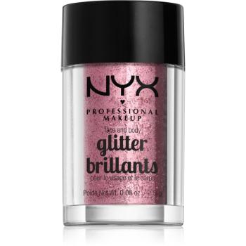 NYX Professional Makeup Glitter Goals Arc és test csillám árnyalat 02 Rose 2.5 g