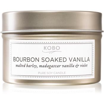 KOBO Natural Math Bourbon Soaked Vanilla illatos gyertya alumínium dobozban 113 g