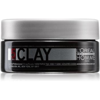 L’Oréal Professionnel Homme 5 Force Clay modellező agyag erős fixálás 50 ml