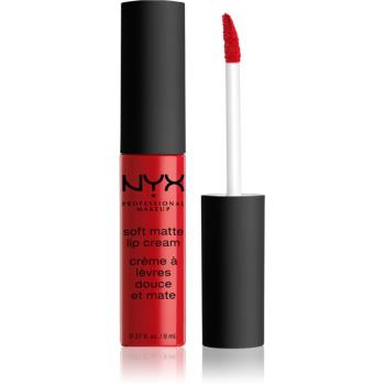 NYX Professional Makeup Soft Matte Lip Cream matt folyékony állagú ajakrúzs árnyalat 01 Amsterdam 8 ml