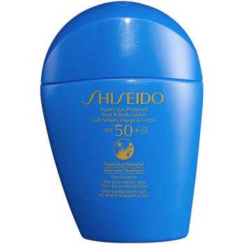 Shiseido Sun Care Expert Sun Protector Face & Body Lotion naptej arca és testre SPF 50+ 50 ml