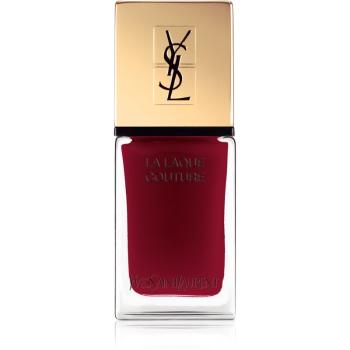 Yves Saint Laurent La Laque Couture körömlakk árnyalat 74 Rouge Over Noir 10 ml