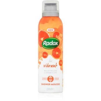 Radox Feel Vibrant tápláló fürdőhab Blood Orange & Ginger Scent 200 ml