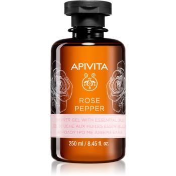 Apivita Rose Pepper tusfürdő gél esszenciális olajokkal 250 ml