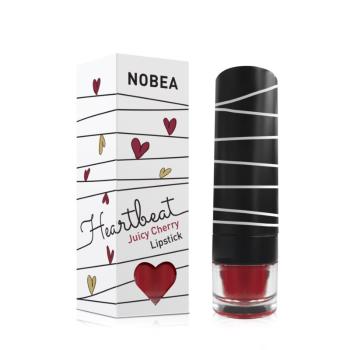 NOBEA Heartbeat hidratáló rúzs árnyalat Juicy Cherry 4.5 g