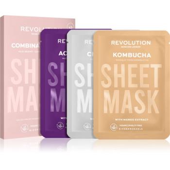 Revolution Skincare Biodegradable Combination Skin fátyolmaszk szett (a hámlásra hajlamos irritált és zsíros bőrre)
