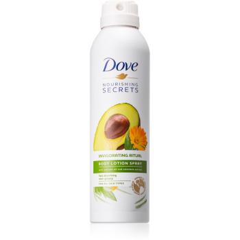 Dove Nourishing Secrets Invigorating Ritual védő testtej spray formában Avocado Oil and Calendula Extract 190 ml
