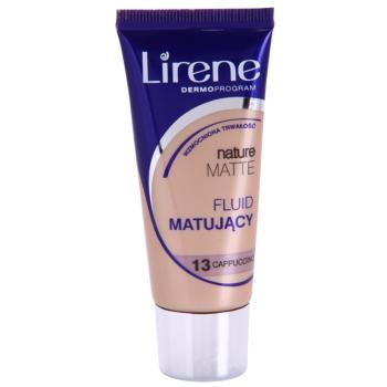 Lirene Nature Matte mattító make-up folyadék a hosszan tartó hatásért árnyalat 13 Capuccino 30 ml