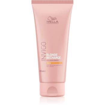 Wella Professionals Invigo Blonde Recharge hajszínélénkítő kondicionáló szőke hajra árnyalat Warm 200 ml