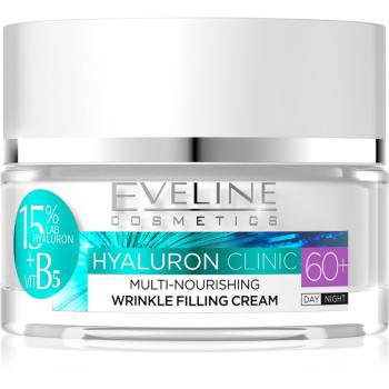 Eveline Cosmetics Hyaluron Clinic tápláló regeneráló nappali és éjszakai krém érett bőrre 60+ 50 ml