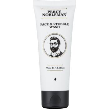 Percy Nobleman Face & Stubble tisztító gél az arcra és a szakállra 75 ml
