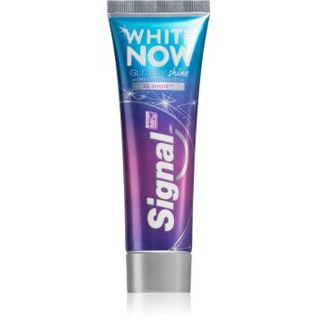 Signal White Now Glossy Shine fogfehérítő fogkrém a friss lehelletért 75 ml