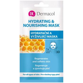 Dermacol Hydrating & Nourishing Mask textil 3D hidratáló és tápláló arcmaszk 15 ml