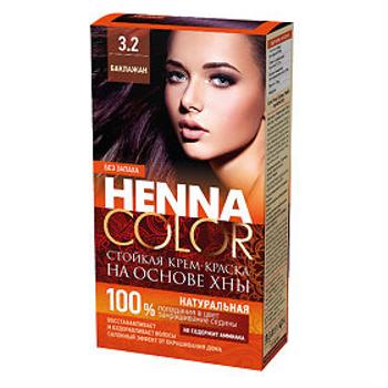 Krémszínű hajfesték Henna color 3.2 - BAKLAZSÁN - Fitokosmetik - 115ml
