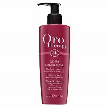 Fanola Oro Therapy Colouring Mask Rosa tápláló hajmaszk hajszín élénkítésére 250 ml