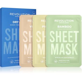 Revolution Skincare Biodegradable Dry Skin fátyolmaszk szett a dehidratált száraz bőrre