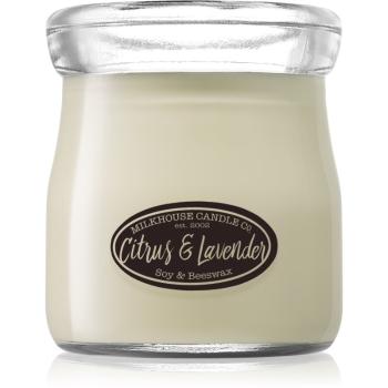 Milkhouse Candle Co. Creamery Citrus & Lavender illatos gyertya Cream Jar 142 g