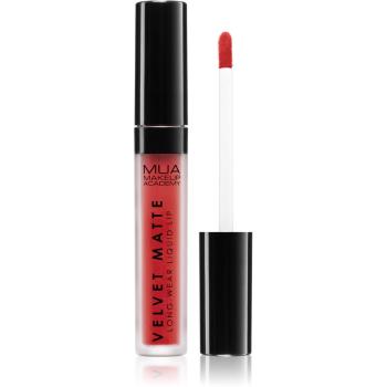 MUA Makeup Academy Velvet Matte mattító folyékony rúzs árnyalat Reckless 3 ml
