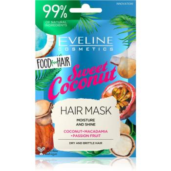 Eveline Cosmetics Food for Hair Sweet Coconut hidratáló maszk hajra 20 ml
