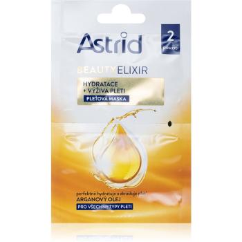 Astrid Beauty Elixir hidratáló és tápláló arcpakolás Argán olajjal 2x8 ml