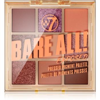 W7 Cosmetics Bare All szemhéjfesték paletta árnyalat Exposed 8.1 g