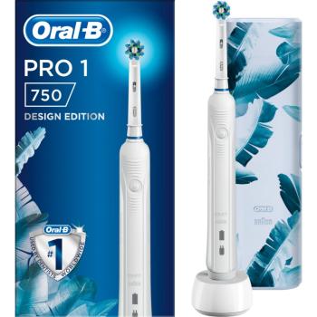 Oral B Pro 1 750 Cross Action White elektromos fogkefe tokkal